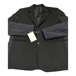 COS Men's Black Relaxed Blazer US 40R Two-Tone Two-Button‎ Jacket NWT